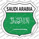 Saudi Arabia Flag Novelty Highway Shield Sticker Decal