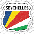 Seychelles Flag Novelty Highway Shield Sticker Decal