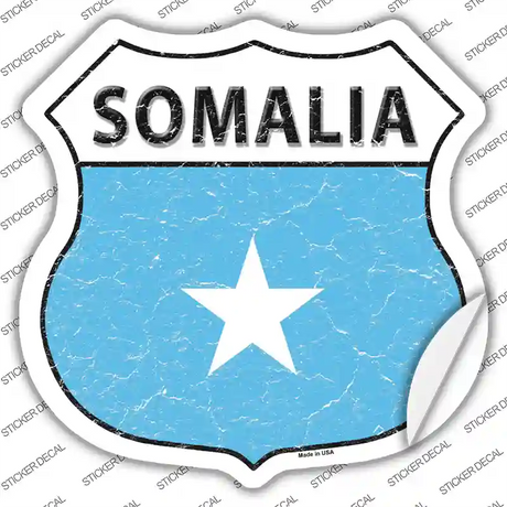 Somalia Flag Novelty Highway Shield Sticker Decal