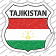 Tajikistan Flag Novelty Highway Shield Sticker Decal