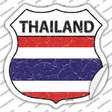 Thailand Flag Novelty Highway Shield Sticker Decal