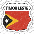 Timor Leste Flag Novelty Highway Shield Sticker Decal