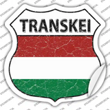 Transkei Flag Novelty Highway Shield Sticker Decal
