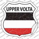 Upper Volta Flag Novelty Highway Shield Sticker Decal