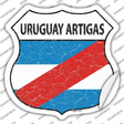 Uruguay Artigas Flag Novelty Highway Shield Sticker Decal