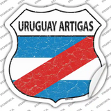 Uruguay Artigas Flag Novelty Highway Shield Sticker Decal
