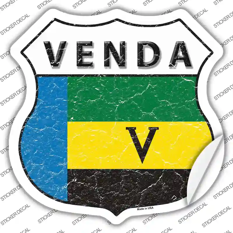 Venda Flag Novelty Highway Shield Sticker Decal