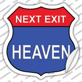 Next Exit Heaven Novelty Highway Shield Sticker Decal