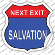 Next Exit Salvation Novelty Highway Shield Sticker Decal