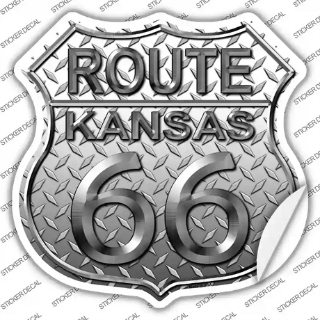Route 66 Diamond Kansas Novelty Highway Shield Sticker Decal