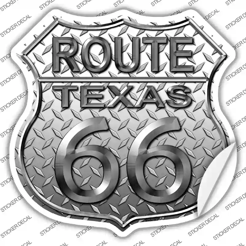 Route 66 Diamond Texas Novelty Highway Shield Sticker Decal