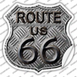 Route 66 Stamped Novelty Highway Shield Sticker Decal