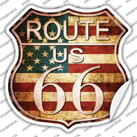 Route 66 American Vintage Novelty Highway Shield Sticker Decal