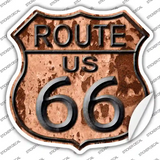 Route 66 Rusty Novelty Highway Shield Sticker Decal