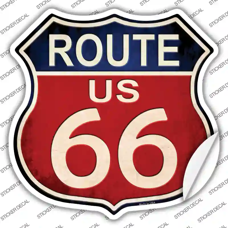 Route 66 Vintage Novelty Highway Shield Sticker Decal
