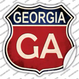 Georgia Novelty Highway Shield Sticker Decal