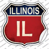 Illinois Novelty Highway Shield Sticker Decal