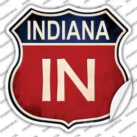 lndiana Novelty Highway Shield Sticker Decal
