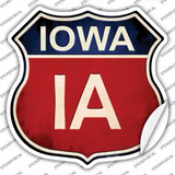 lowa Novelty Highway Shield Sticker Decal