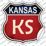Kansas Novelty Highway Shield Sticker Decal