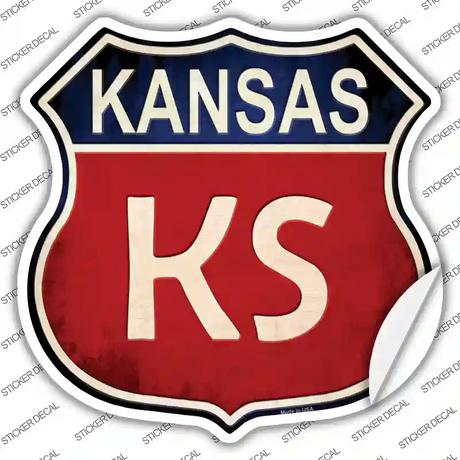 Kansas Novelty Highway Shield Sticker Decal
