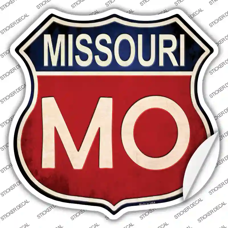 Missouri Novelty Highway Shield Sticker Decal