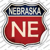 Nebraska Novelty Highway Shield Sticker Decal