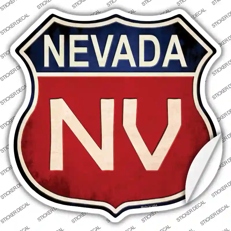 Nevada Novelty Highway Shield Sticker Decal