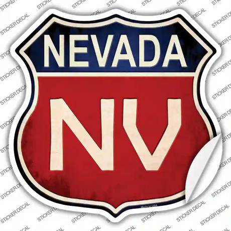 Nevada Novelty Highway Shield Sticker Decal