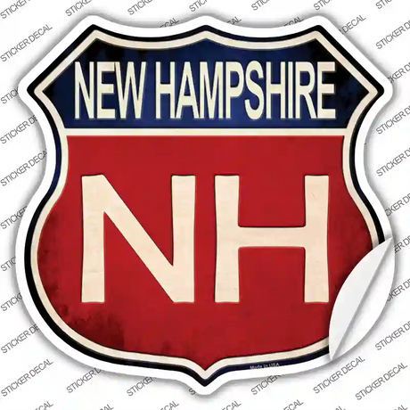 New Hampshire Novelty Highway Shield Sticker Decal