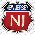 New Jersey Novelty Highway Shield Sticker Decal