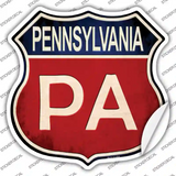 Pennsylvania Novelty Highway Shield Sticker Decal