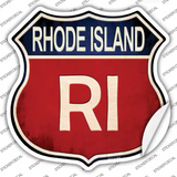 Rhode Island Novelty Highway Shield Sticker Decal