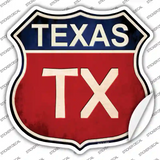 Texas Novelty Highway Shield Sticker Decal