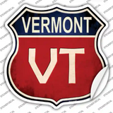 Vermont Novelty Highway Shield Sticker Decal