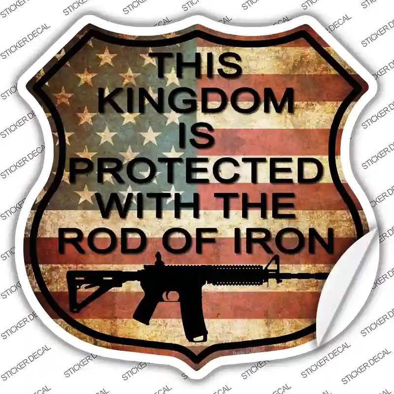 American Vintage AR-15 Novelty Highway Shield Sticker Decal