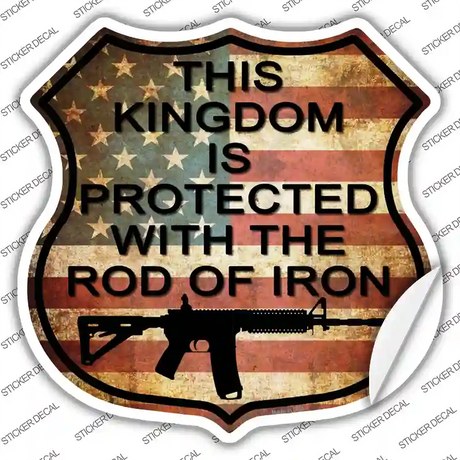 American Vintage AR-15 Novelty Highway Shield Sticker Decal