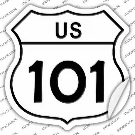 US Highway 101 Novelty Highway Shield Sticker Decal