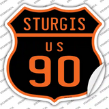 Sturgis US 90 Novelty Highway Shield Sticker Decal