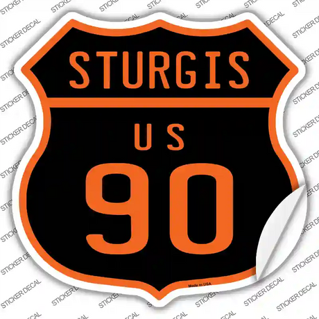 Sturgis US 90 Novelty Highway Shield Sticker Decal