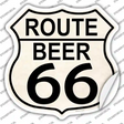 Route Beer 66 Novelty Highway Shield Sticker Decal