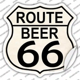 Route Beer 66 Novelty Highway Shield Sticker Decal