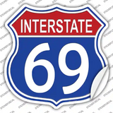 Interstate 69 Novelty Highway Shield Sticker Decal