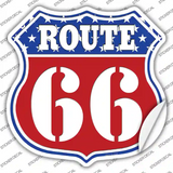 Route 66 Stars Novelty Highway Shield Sticker Decal