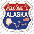 Alaska Established Novelty Highway Shield Sticker Decal