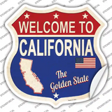 California Established Novelty Highway Shield Sticker Decal