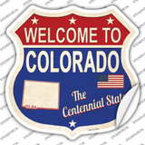 Colorado Established Novelty Highway Shield Sticker Decal