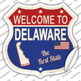 Delaware Established Novelty Highway Shield Sticker Decal