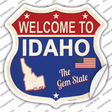 Idaho Established Novelty Highway Shield Sticker Decal