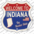 Indiana Established Novelty Highway Shield Sticker Decal